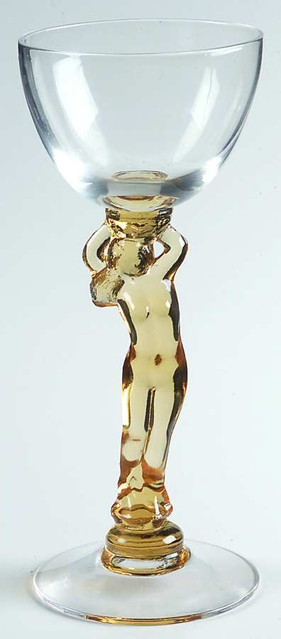 Nudes Amber Liquor Cocktail by Imperial Glass-Ohio-1