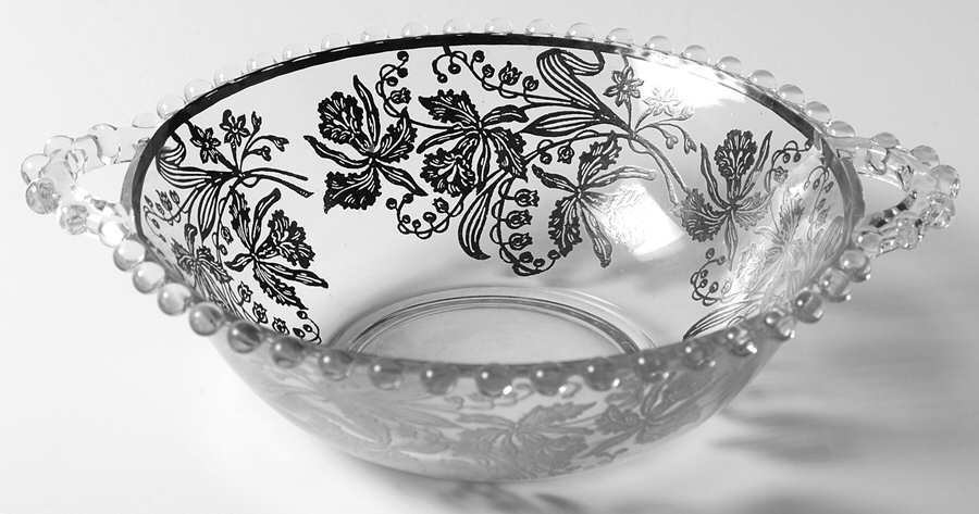 Candlewick Sterling Orchid 7" Handled Bowl by Imperial Glass-Ohio-1