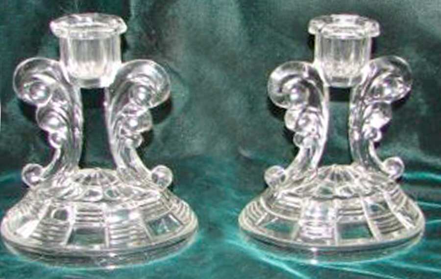 ING5 Single Light Candlestick by Indiana Glass-1