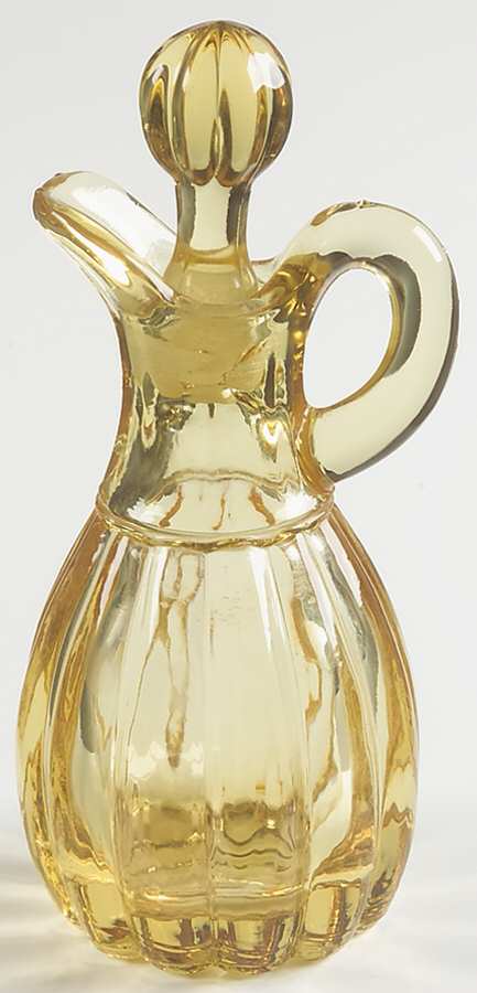 1503 Yellow Cruet & Stopper by Imperial Glass-Ohio-1