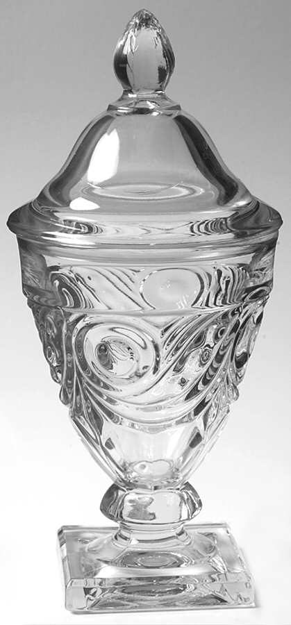 Impswich Clear Candy Dish & Lid by Imperial Glass-Ohio-1