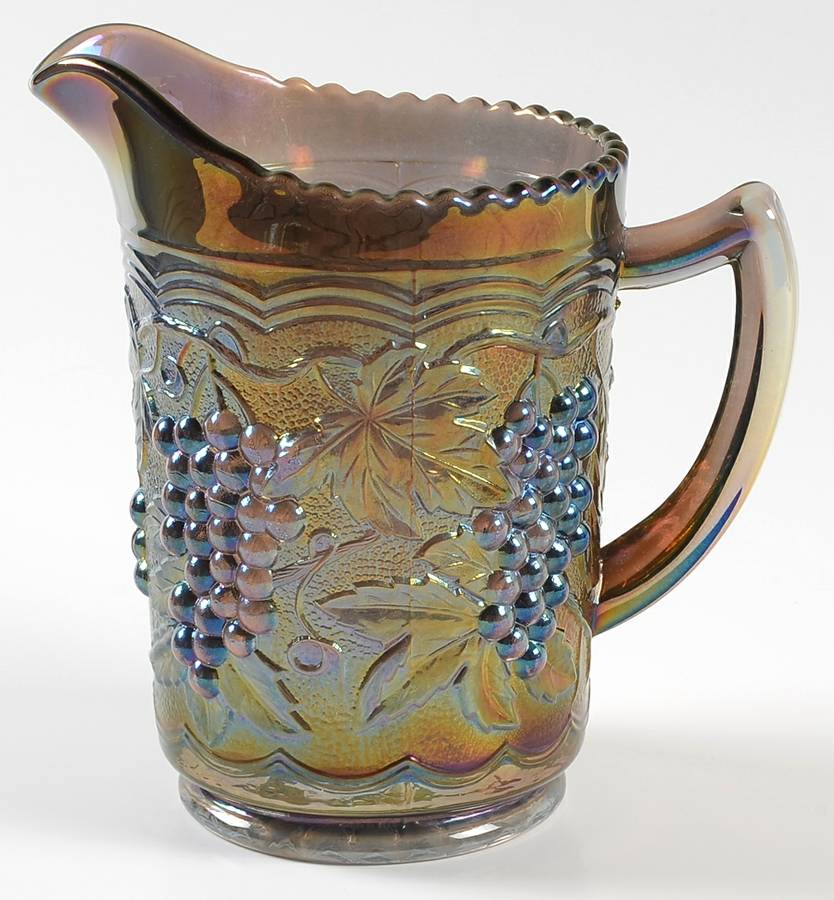 Vintage Carnival (Smoke) 16 Oz Pitcher by Imperial Glass-Ohio-1