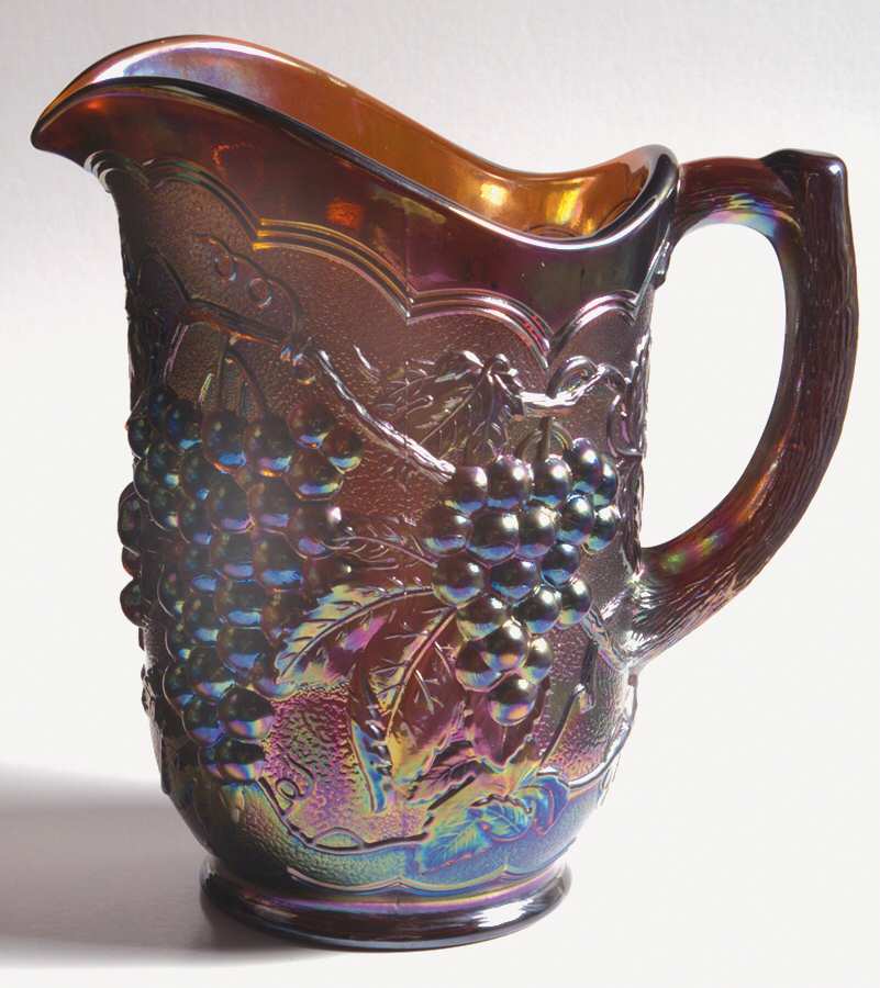 Vintage Carnival (Amber) 48 Oz Pitcher by Imperial Glass-Ohio-1