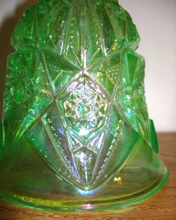 404 Meadow Green (Carnival) Bell by Imperial Glass-Ohio-1