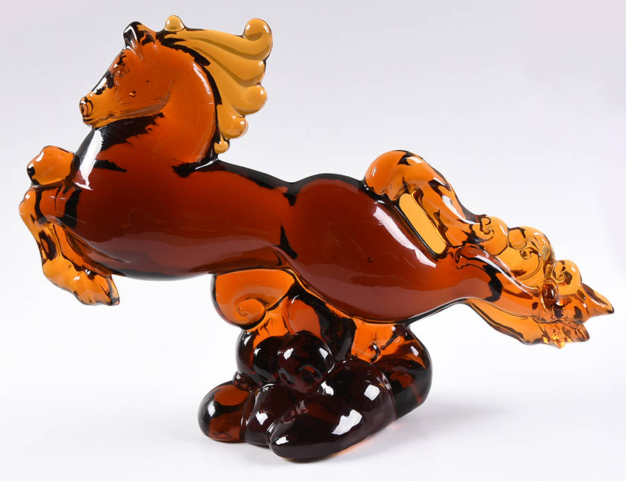 Heisey By Imperial Animals & Figurines Amber Flying Mare by Imperial Glass-Ohio-1