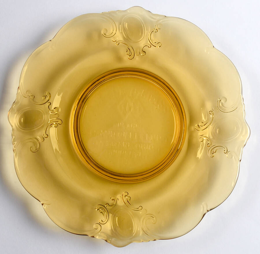 Heisey By Imperial Animals & Figurines Amber Land of Legend Plate by Imperial Glass-Ohio-1