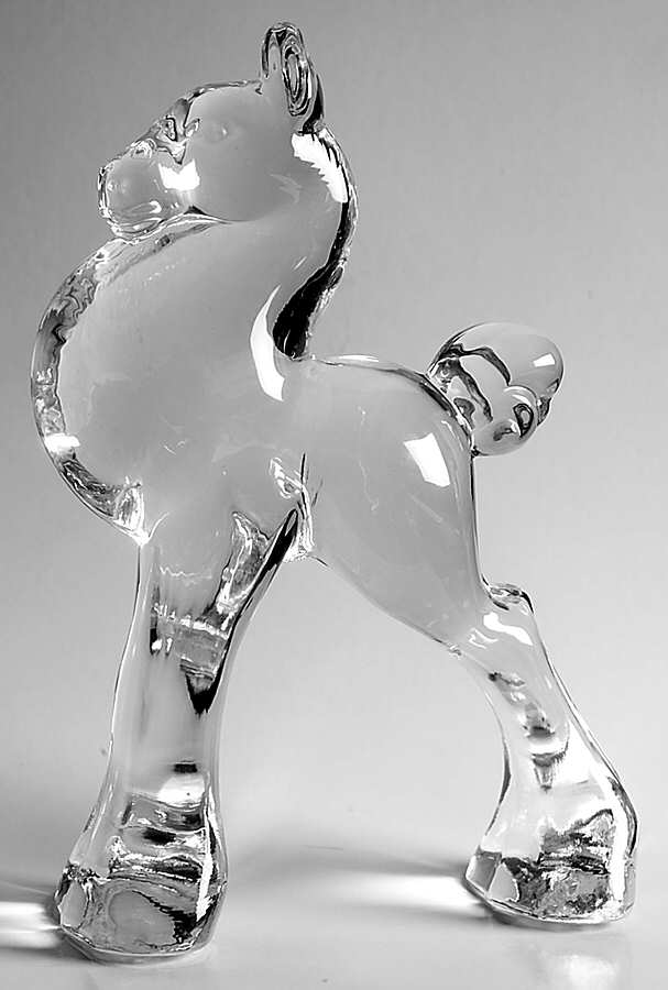 Heisey By Imperial Animals & Figurines Clear Head Forward Filly by Imperial Glass-Ohio-1