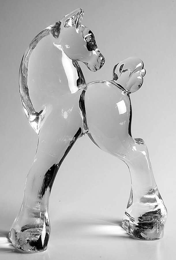 Heisey By Imperial Animals & Figurines Clear Filly with Head Turned by Imperial Glass-Ohio-1