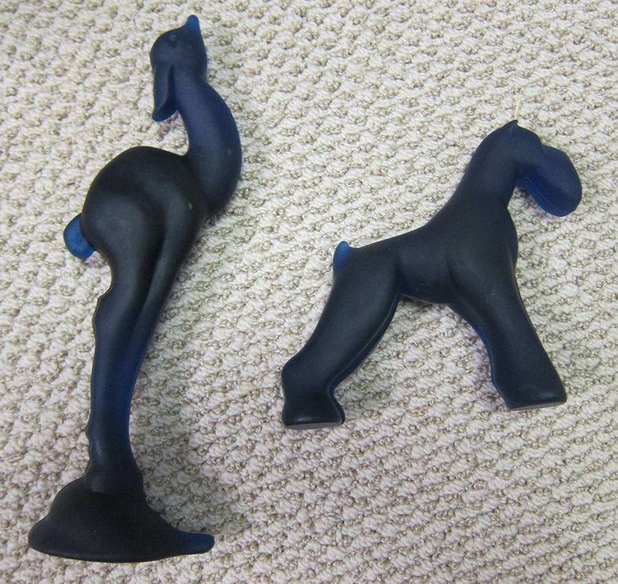 Heisey By Imperial Animals & Figurines Frosted Ultra Blue Gazelle by Imperial Glass-Ohio-1