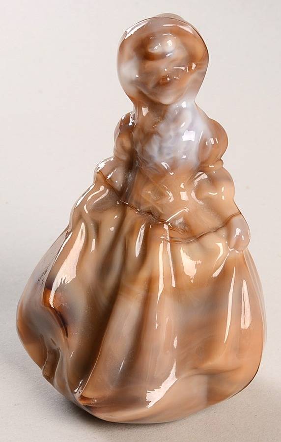 Heisey By Imperial Animals & Figurines Carmel Slag Minuet Girl by Imperial Glass-Ohio-1