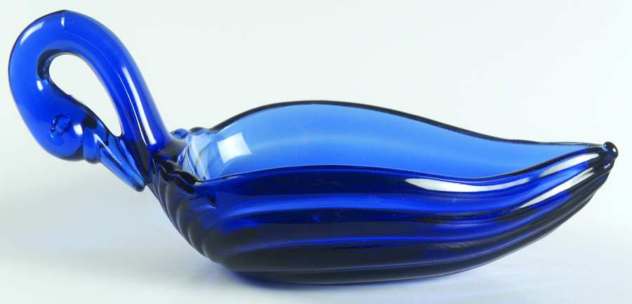 Heisey By Imperial Animals & Figurines Master Swan-Crystolite-Collectors Guild-Ultrablue by Imperial Glass-Ohio-1