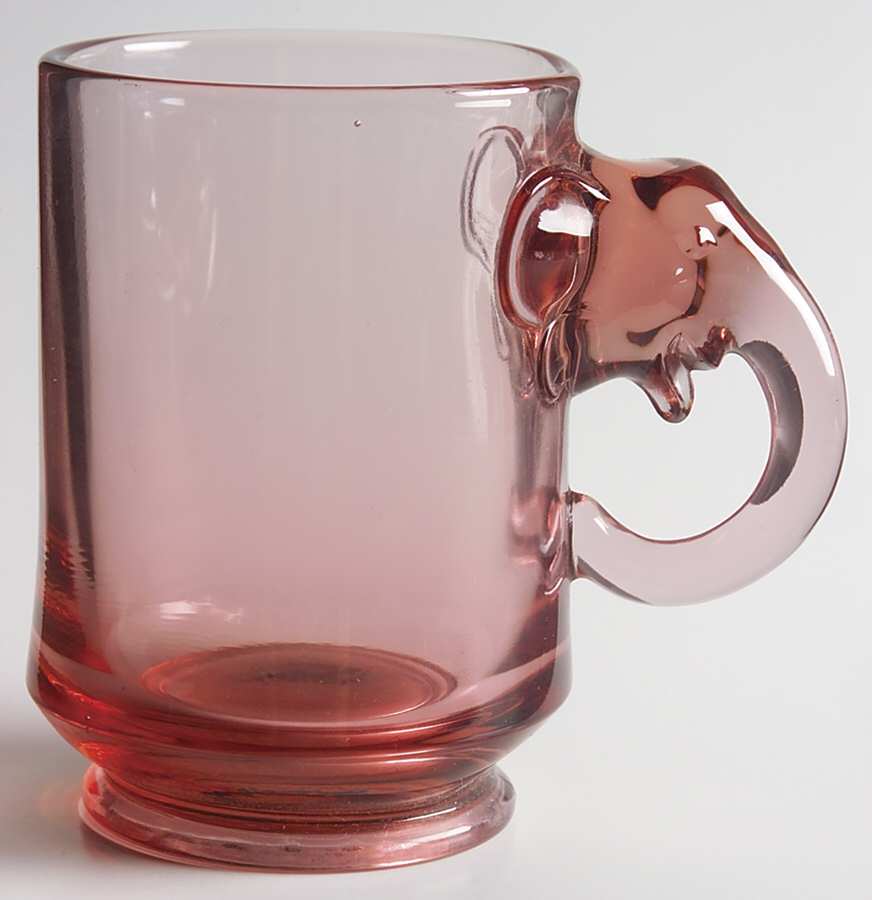 Heisey By Imperial Animals & Figurines Azalea Elephant Handle Mug by Imperial Glass-Ohio-1