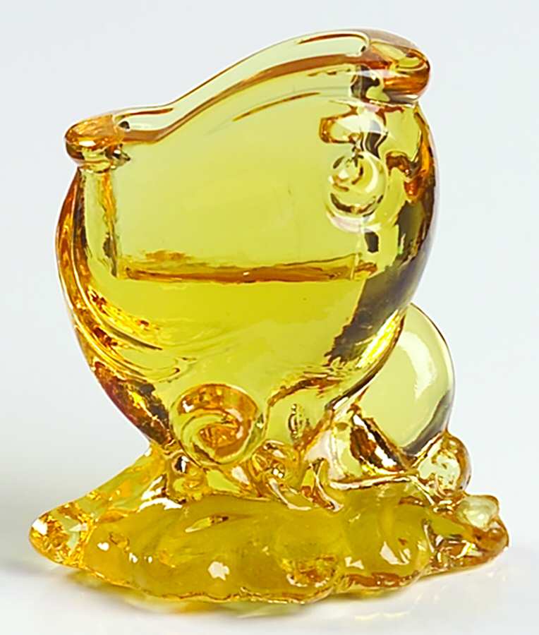 Heisey By Imperial Animals & Figurines Sunshine Yellow Fish Match Holder by Imperial Glass-Ohio-1