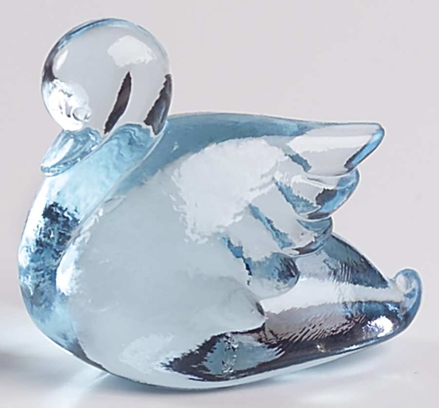 Heisey By Imperial Animals & Figurines Cygnet-Light Blue by Imperial Glass-Ohio-1
