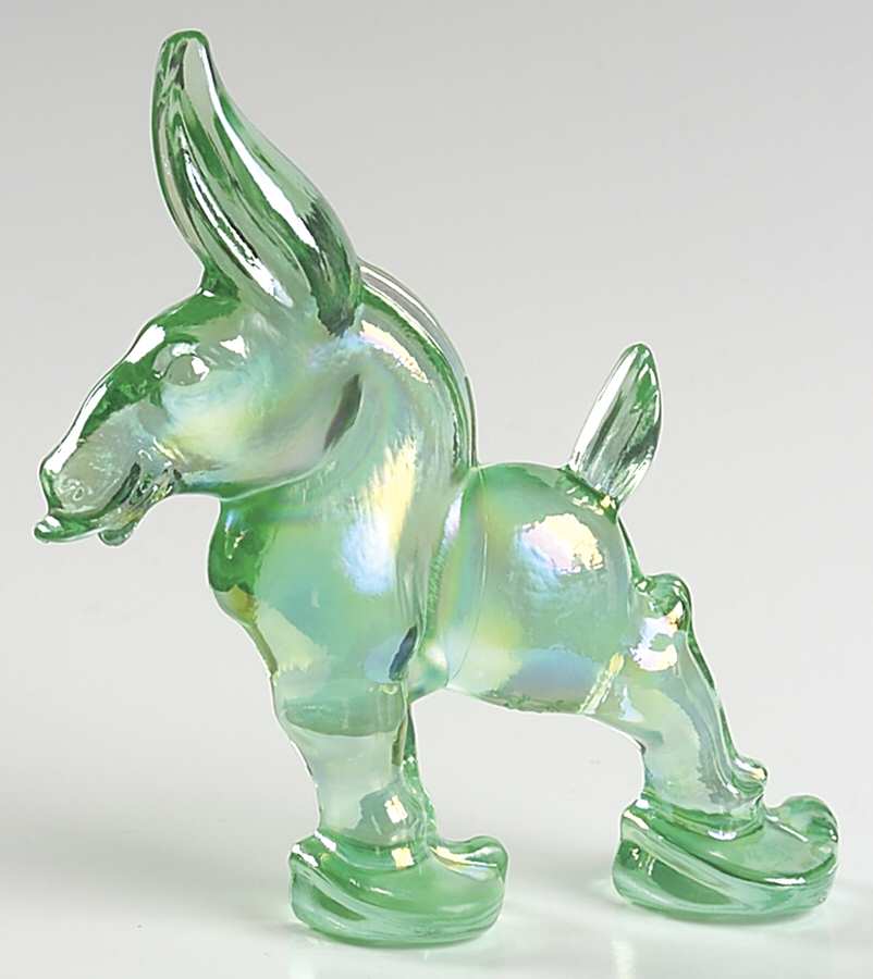 Heisey By Imperial Animals & Figurines Meadow Green Carnival Donkey by Imperial Glass-Ohio-1