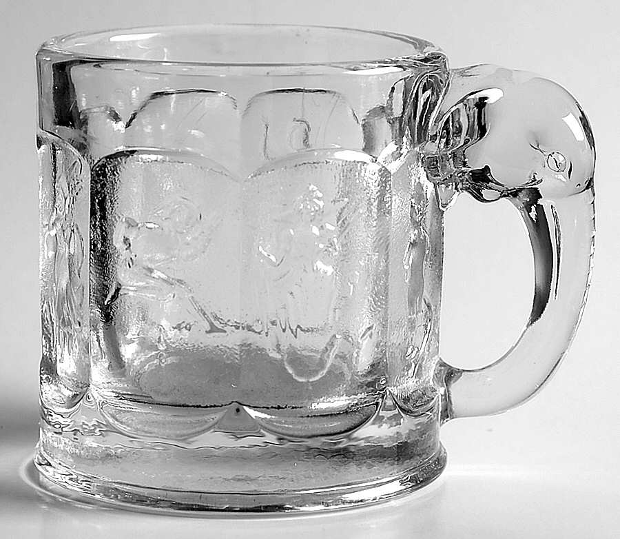 Heisey By Imperial Animals & Figurines Clear Story Book Mug by Imperial Glass-Ohio-1
