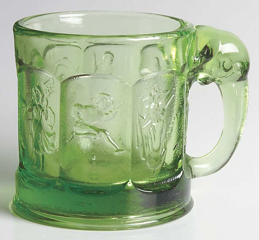 Heisey By Imperial Animals & Figurines Fern Green Story Book Mug by Imperial Glass-Ohio-1
