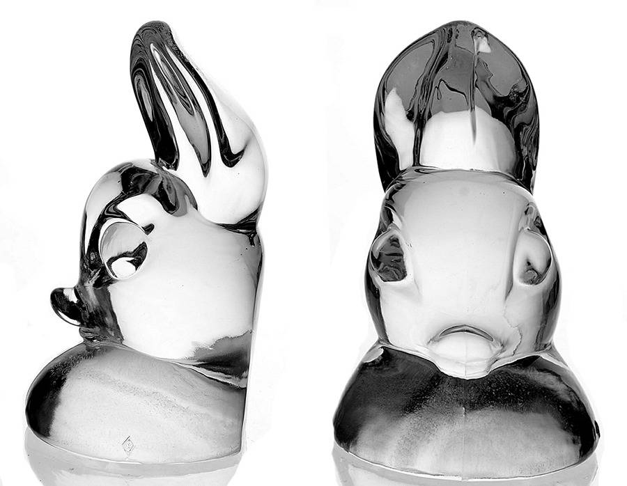 Heisey By Imperial Animals & Figurines Doe Head Bookend (Clear) by Imperial Glass-Ohio-1