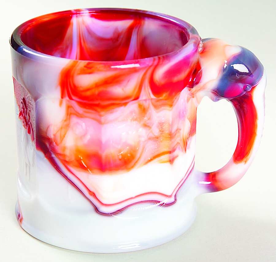 Heisey By Imperial Animals & Figurines Ruby Slag Story Book Mug by Imperial Glass-Ohio-1