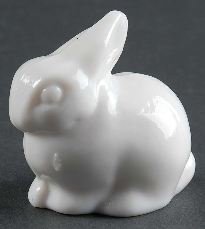 Heisey By Imperial Animals & Figurines Bunny (Head Up)-Milk Glass by Imperial Glass-Ohio-1