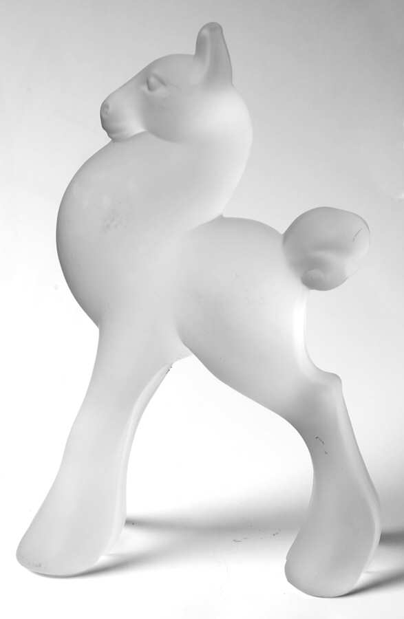 Heisey By Imperial Animals & Figurines Clear Frosted Head Forward Filly by Imperial Glass-Ohio-1