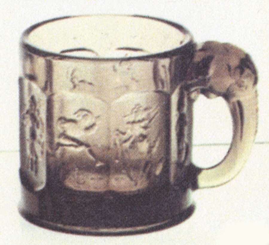 Heisey By Imperial Animals & Figurines Nut Brown Story Book Mug by Imperial Glass-Ohio-1