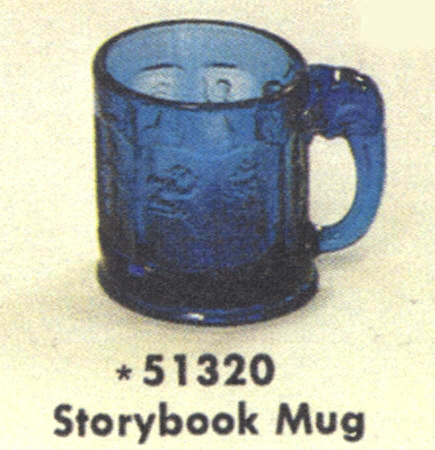 Heisey By Imperial Animals & Figurines Ultra Blue Story Book Mug by Imperial Glass-Ohio-1
