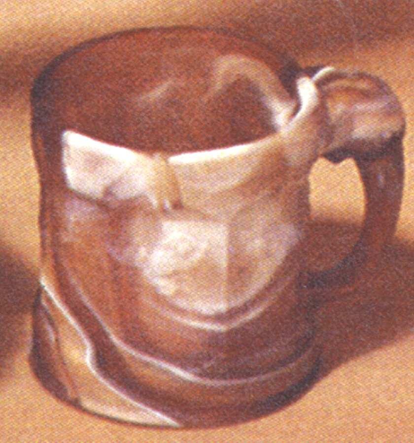 Heisey By Imperial Animals & Figurines Carmel Slag Satin Story Book Mug by Imperial Glass-Ohio-1