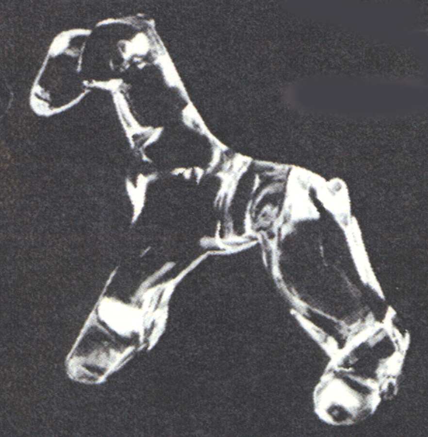 Heisey By Imperial Animals & Figurines Clear Airedale Dog by Imperial Glass-Ohio-1