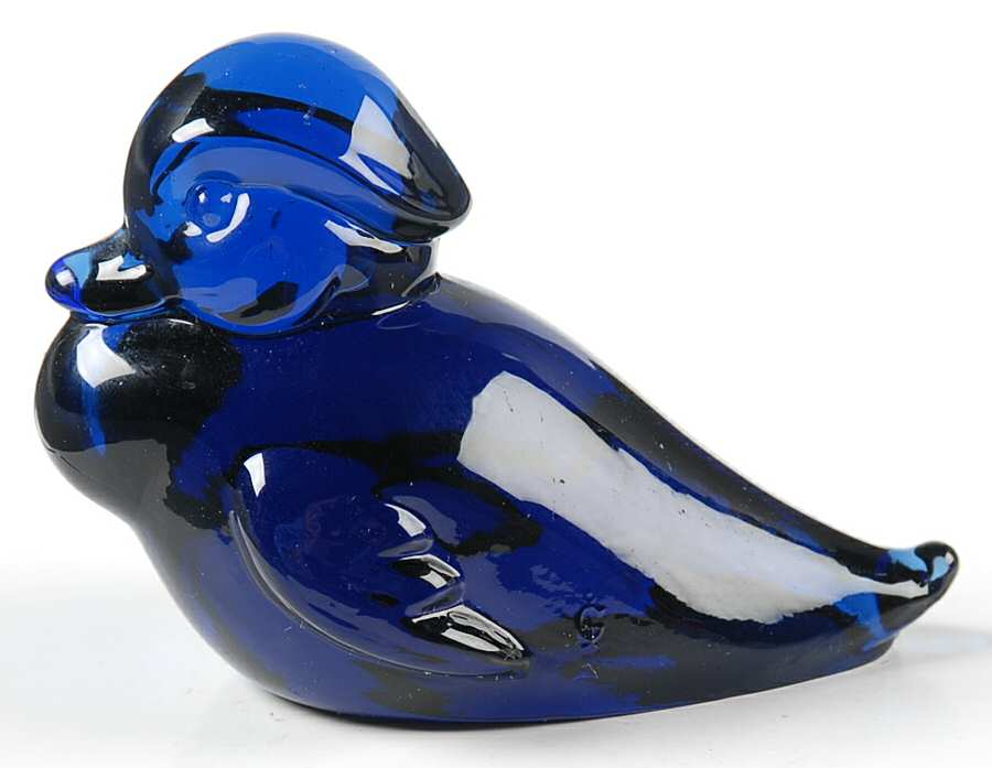 Heisey By Imperial Animals & Figurines Ultra Blue Floating Duckling by Imperial Glass-Ohio-1