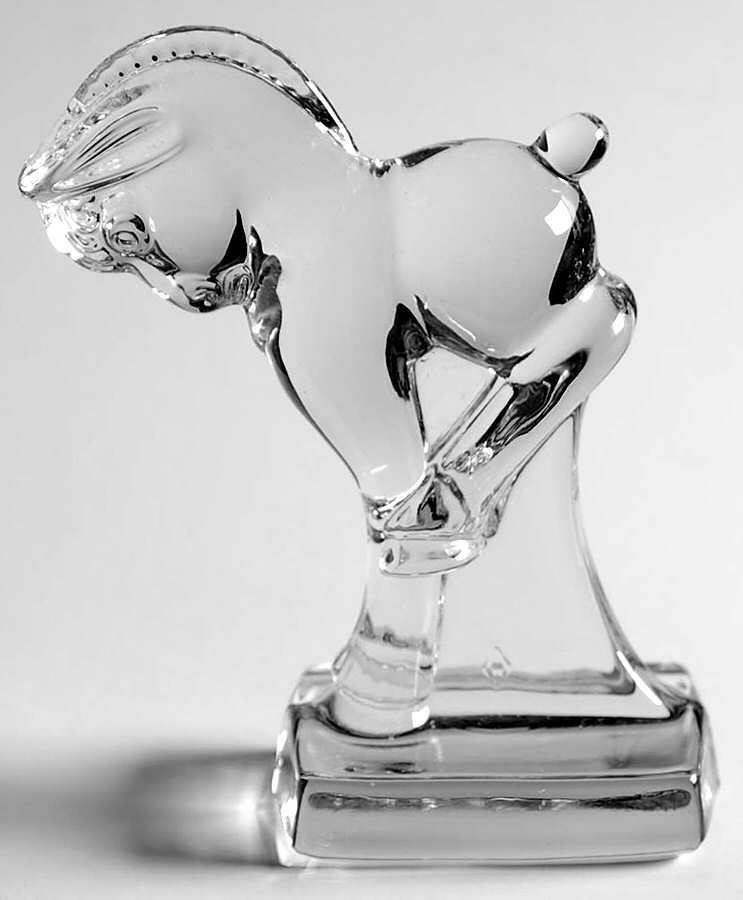 Heisey By Imperial Animals & Figurines Clear Kicking Colt by Imperial Glass-Ohio-1