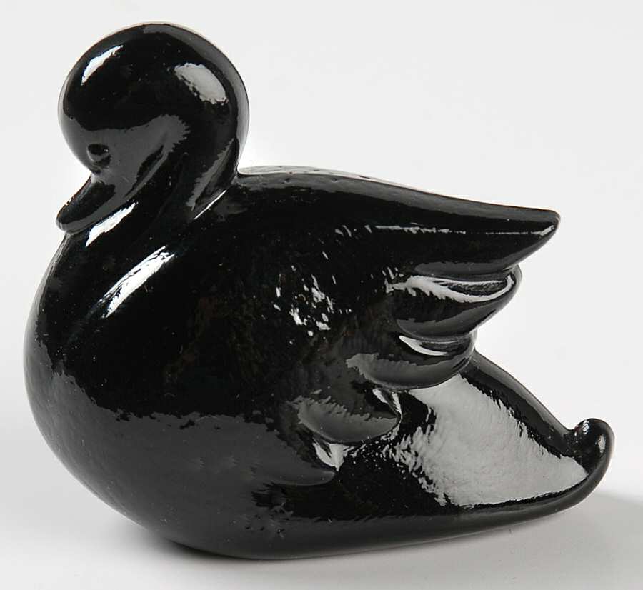 Heisey By Imperial Animals & Figurines Black Cygnet by Imperial Glass-Ohio-1