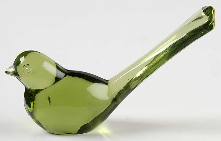 Heisey By Imperial Animals & Figurines Green (Verde) Sparrow by Imperial Glass-Ohio-1