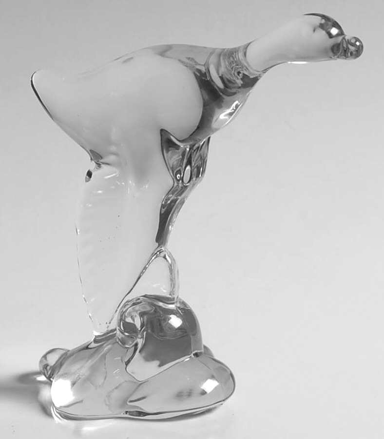 Heisey By Imperial Animals & Figurines Wings Down, Clear Mallard by Imperial Glass-Ohio-1