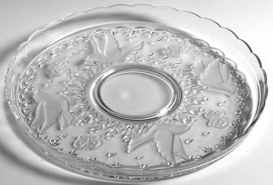 Spring Garden 11" Round Platter by Indiana Glass-1