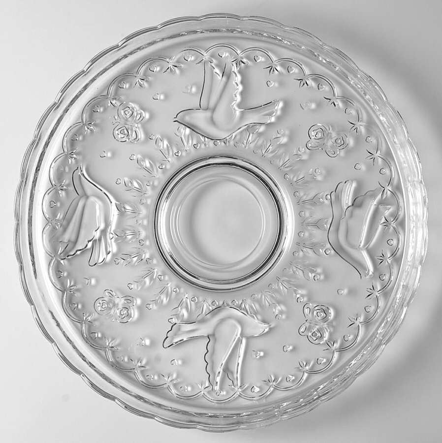 Spring Garden Tray for Chip & Dip Set by Indiana Glass-1