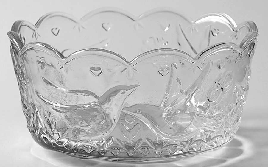 Spring Garden Bowl for Chip & Dip Set by Indiana Glass-1