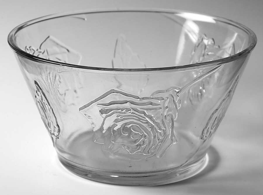 Floral 9" Round Bowl by Indiana Glass-1