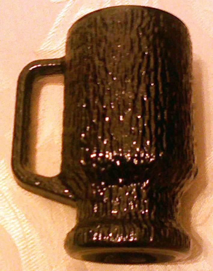 Crystal Ice Black Mug by Indiana Glass-1