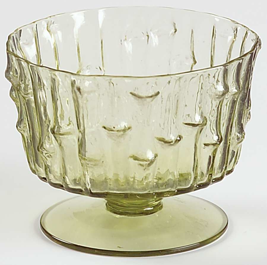 Bambu Green (Verde) Champagne/Tall Sherbet by Imperial Glass-Ohio-1