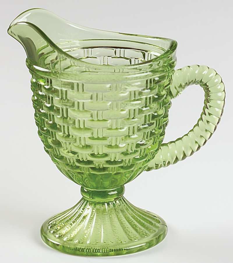 51545 Green Creamer by Imperial Glass-Ohio-1