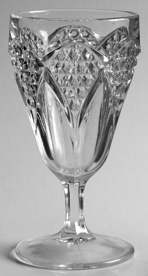 Tulip & Cane Water Goblet by Imperial Glass-Ohio-1
