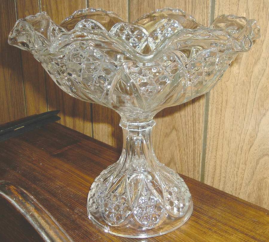Tulip & Cane Compote by Imperial Glass-Ohio-1