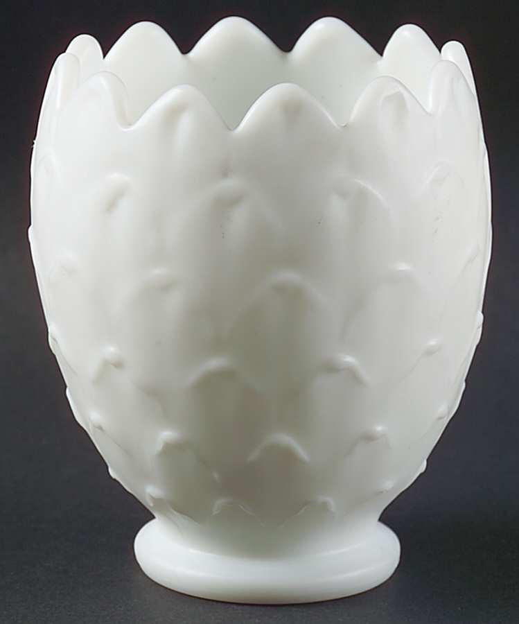 1950-22 Milkglass Satin (Doeskin) 5" Flower Vase by Imperial Glass-Ohio-1