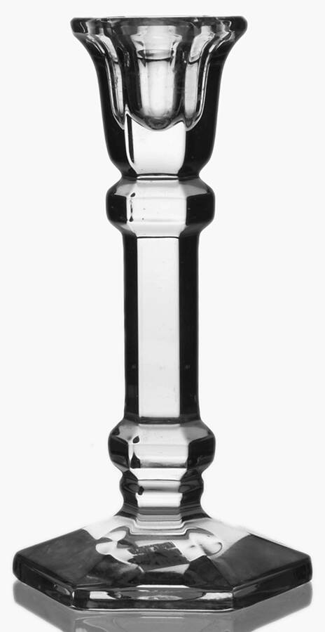 692 7" Single Light Candlestick by Imperial Crystal (Import)-1