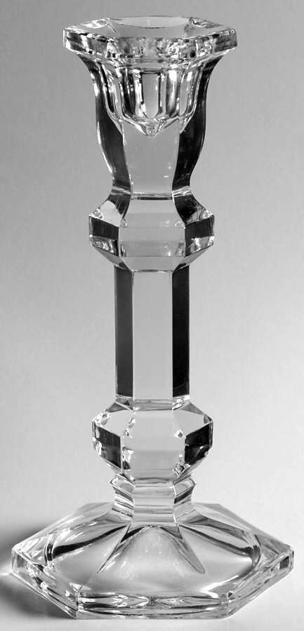 692 7" Single Light Candlestick by Imperial Crystal (Import)-1