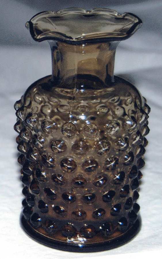 Hobnail Nutmeg Brown 4" Bud Vase by Imperial Glass-Ohio-1