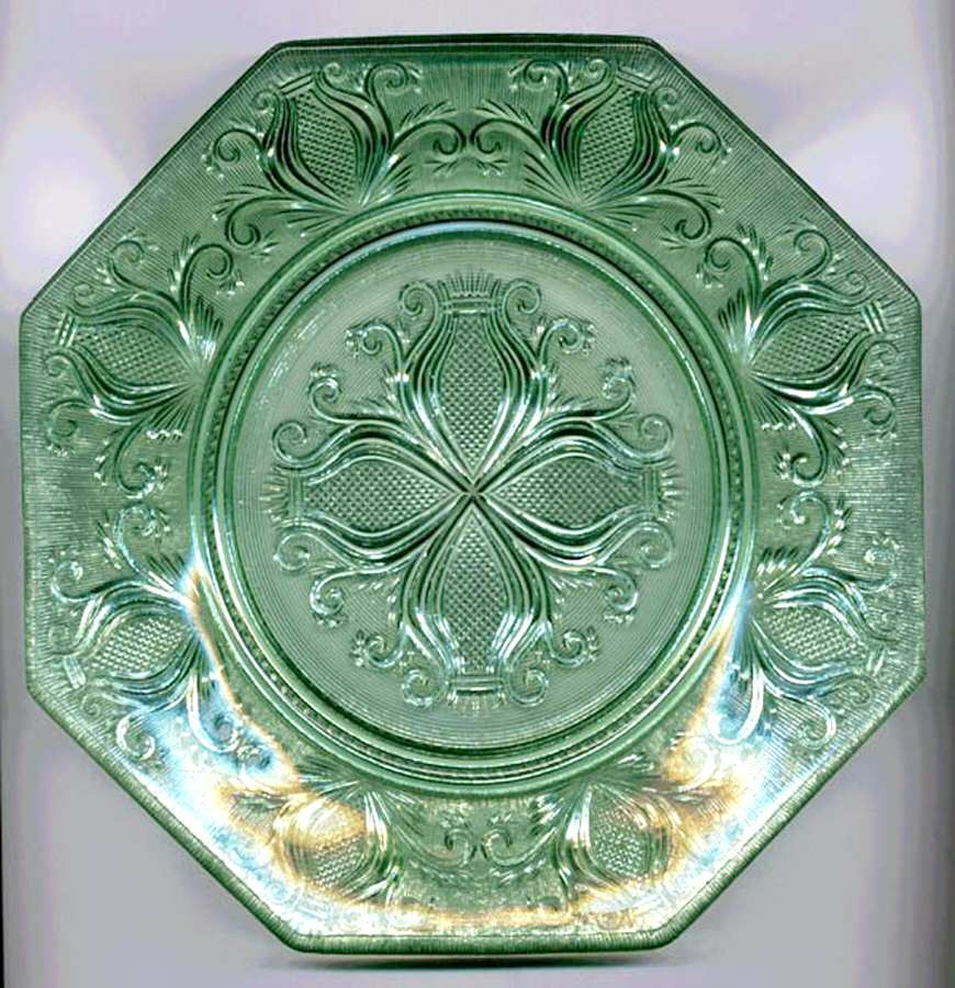 Blaise Green Salad Plate by Imperial Glass-Ohio-1