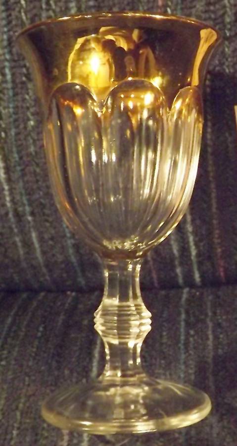 253 Gold Wine Glass by Indiana Glass-1