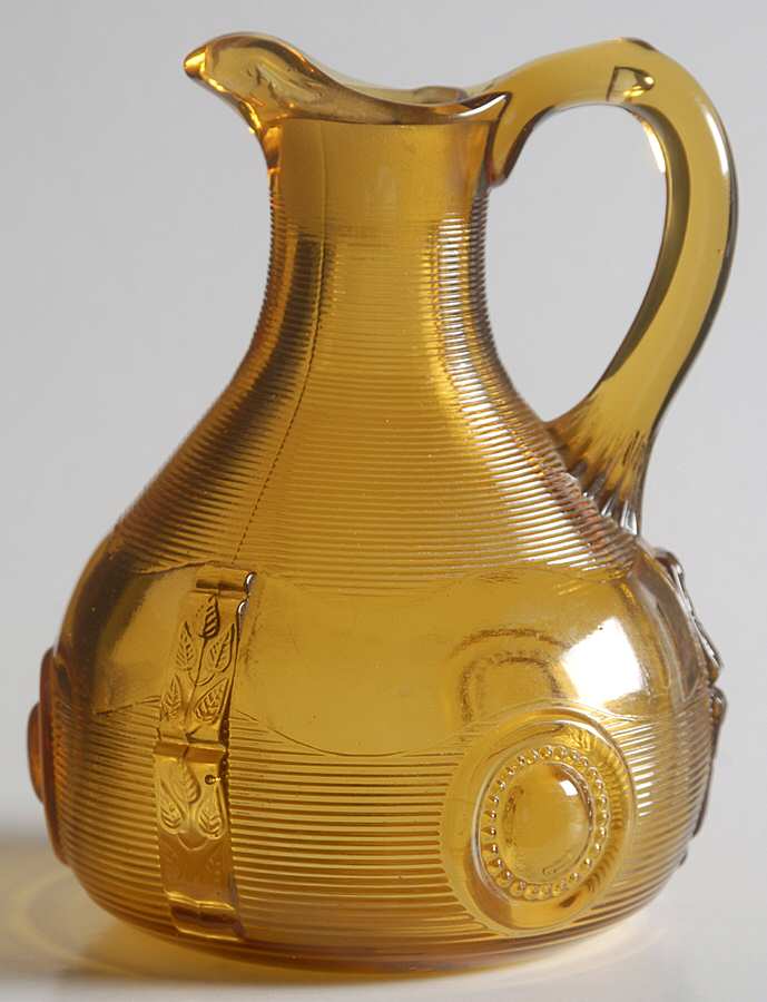 Dewey Amber Cruet No Stopper by Indiana Tumbler and Goblet-1